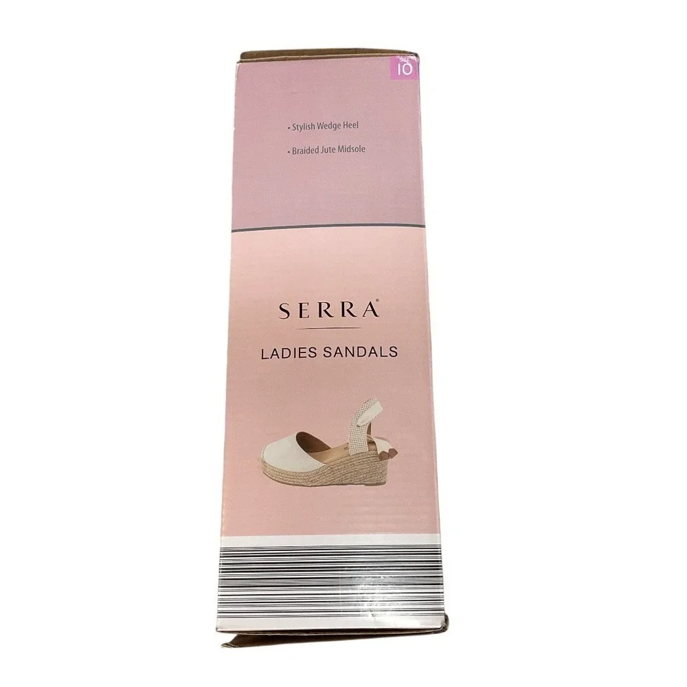 Serra Women's Strappy Stylish Wedge Wedge Heel Espadrilles Sandals‎ Size 10 NWB